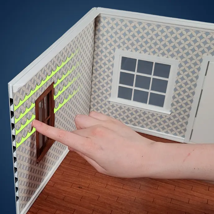 MagSlip walls showing hidden magnet channels and panels