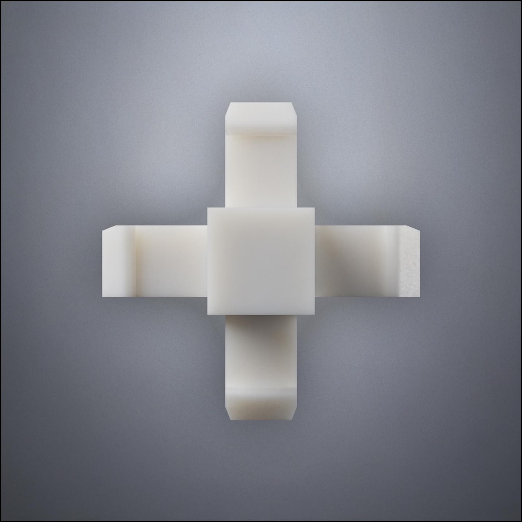 Floor Connector - '+' Style