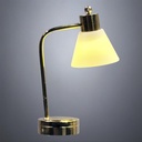 Miniature LED Desk Light with White Cone Shade - Battery Operated LED