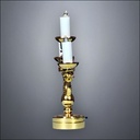 Traditional Brass Three-Arm Candelabra – Battery Operated LED