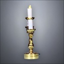 Traditional Brass Three-Arm Candelabra – Battery Operated LED