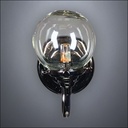 Gunmetal Glass Globe Table Lamp – Battery Operated LED