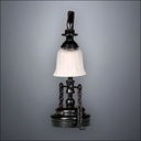 Black Curlicue Ceiling or Table Lamp – Battery Operated LED