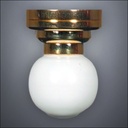 Brass Mini Globe Ceiling Light – Battery Operated LED