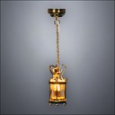Brass Hanging Lantern Pendant Light – Battery Operated LED