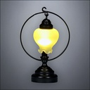 Black Ring Lantern Table Lamp – Battery Operated LED