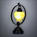Black Ring Lantern Table Lamp – Battery Operated LED