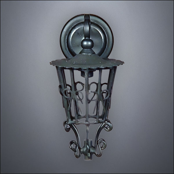 Victorian Black Wall Lantern – Battery Operated LED