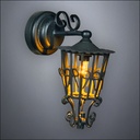 Victorian Black Wall Lantern – Battery Operated LED