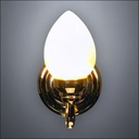 Traditional Brass Teardrop Wall Sconce – Battery Operated LED