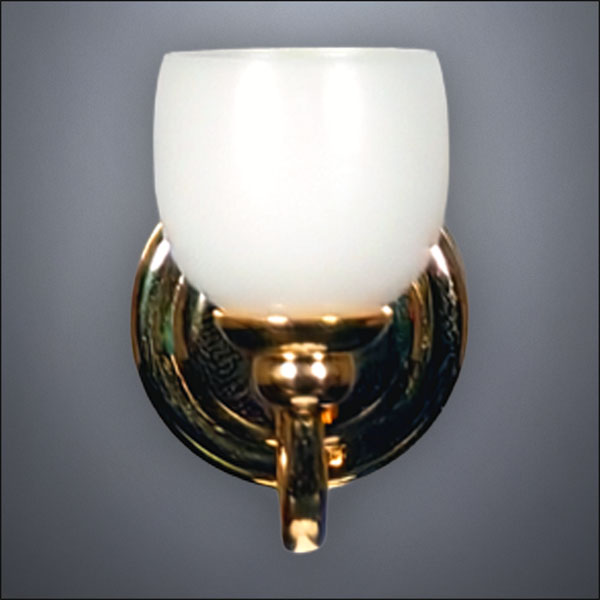 Traditional Brass Bell Wall Sconce – Battery Operated LED