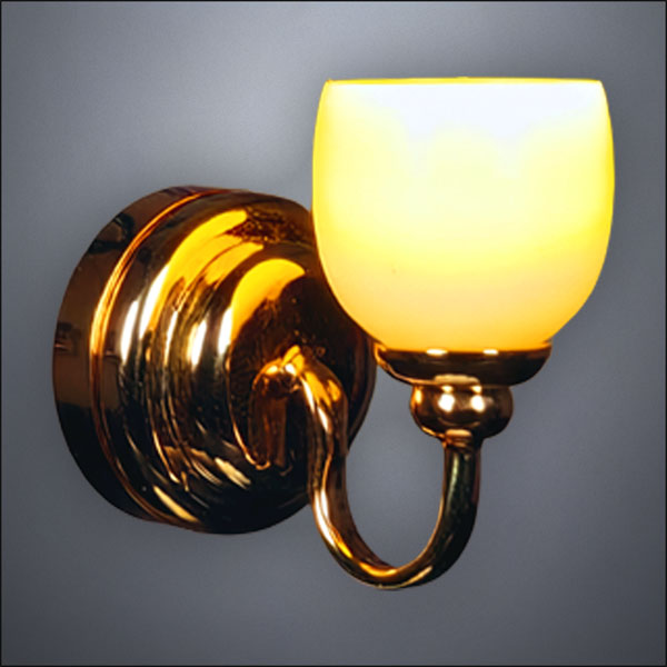 Traditional Brass Bell Wall Sconce – Battery Operated LED