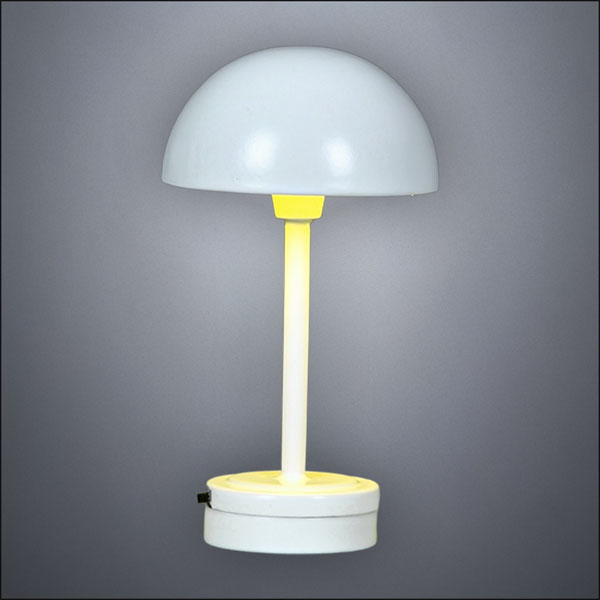 Modern White Mushroom Table Lamp – Battery Operated LED
