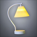 Modern White Curved Desk Lamp – Battery Operated LED