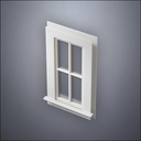 Narrow 4-Pane Window