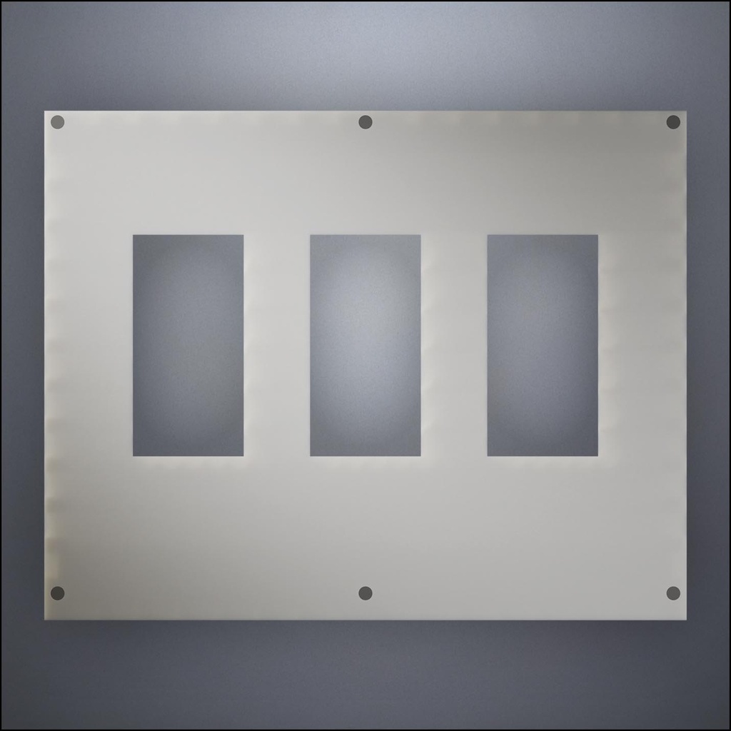 Wall With Three Narrow Windows