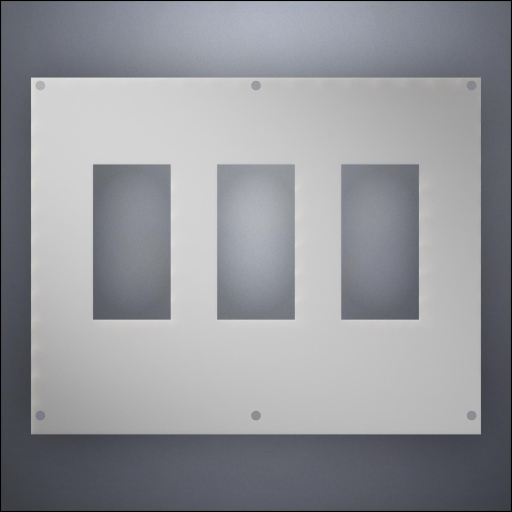 Wall With Three Narrow Windows