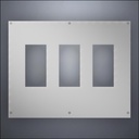 Wall With Three Narrow Windows