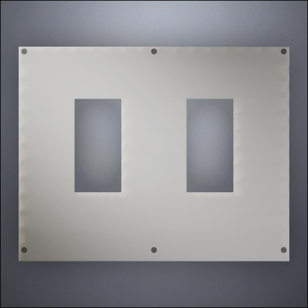 Wall With Two Narrow Windows