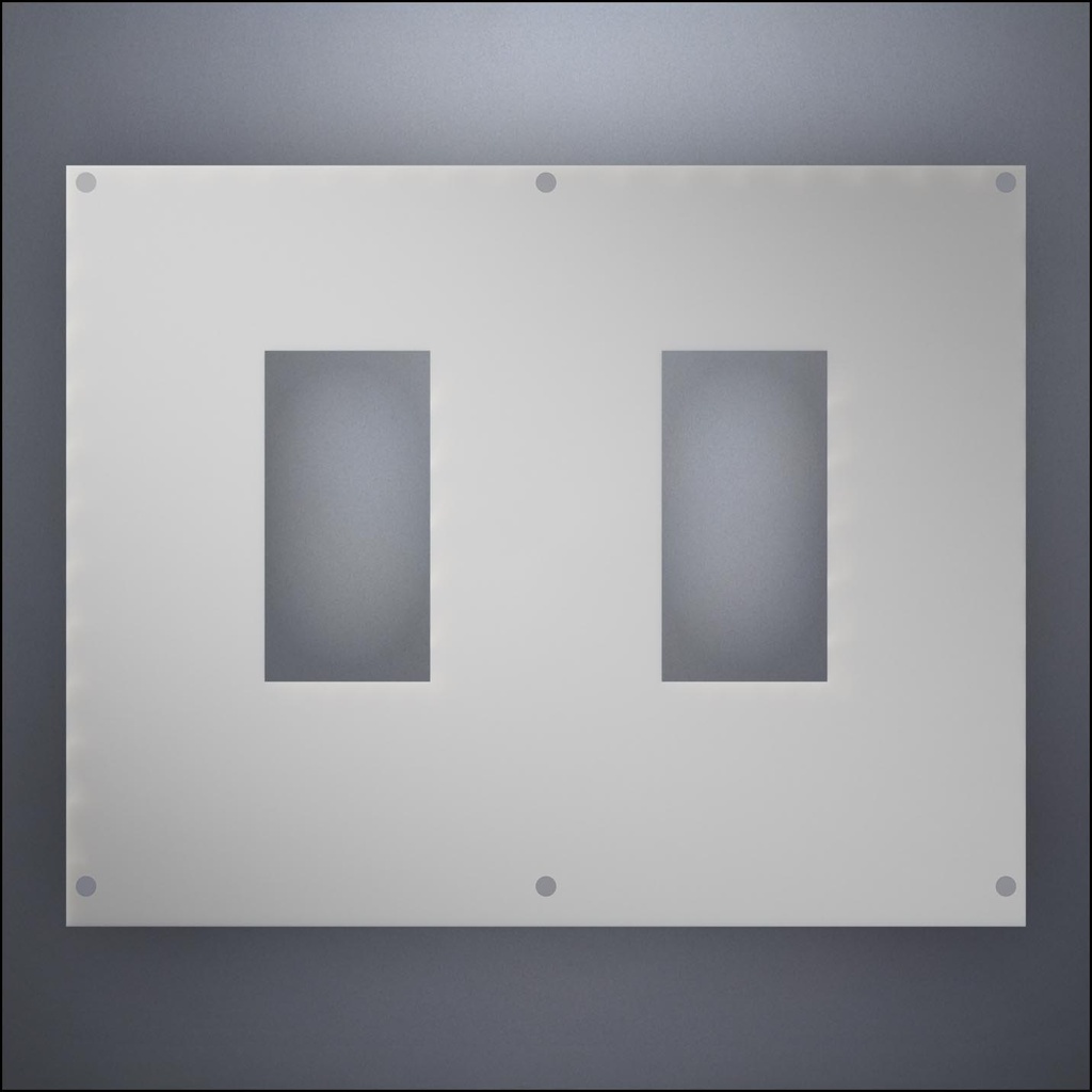 Wall With Two Narrow Windows