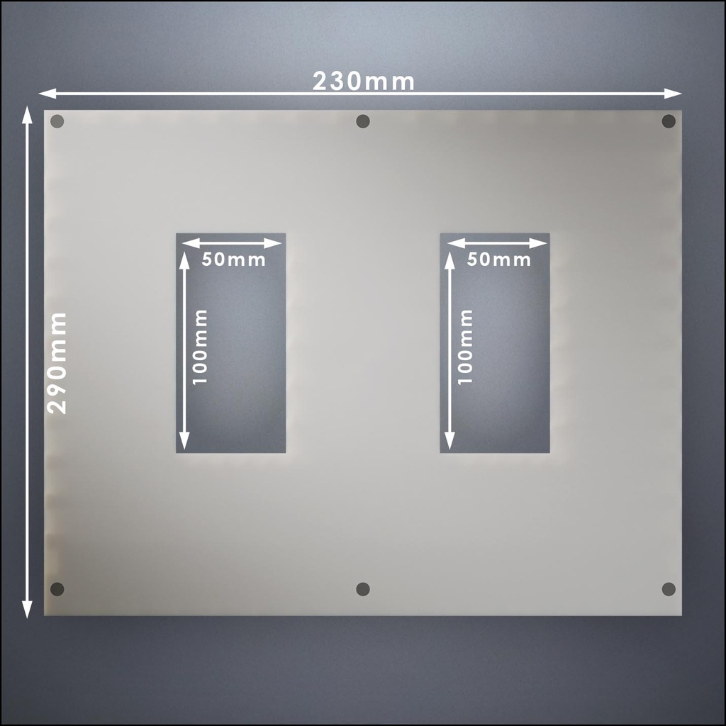 Wall With Two Narrow Windows