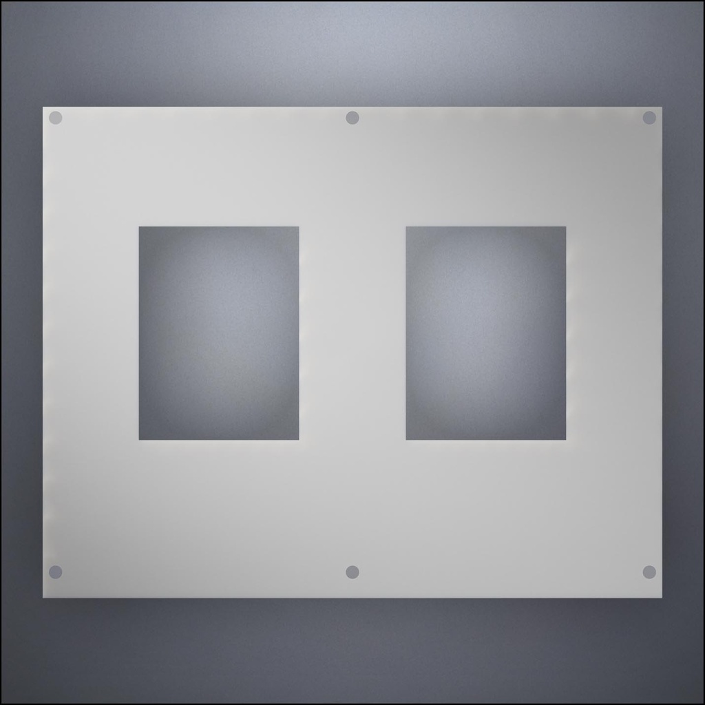 Wall With Two Standard Windows