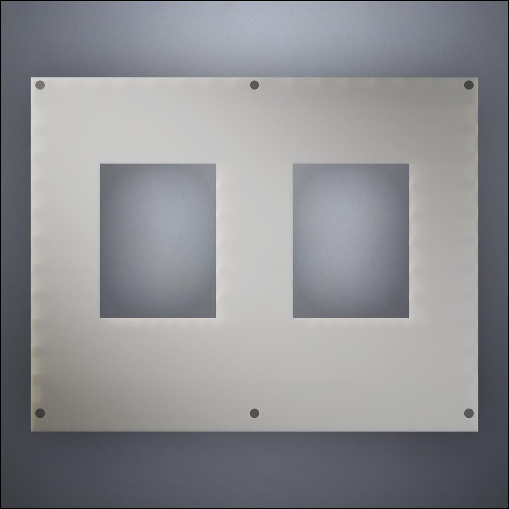 Wall With Two Standard Windows