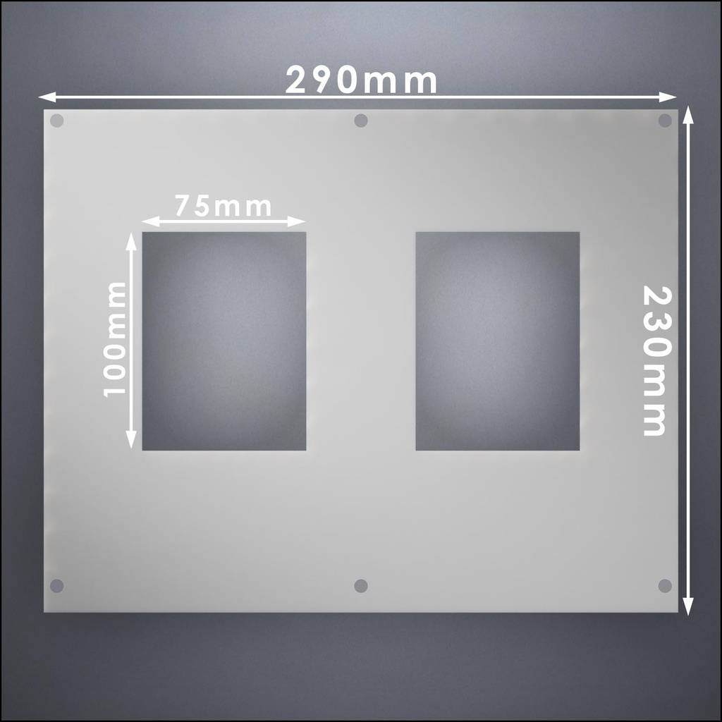 Wall With Two Standard Windows