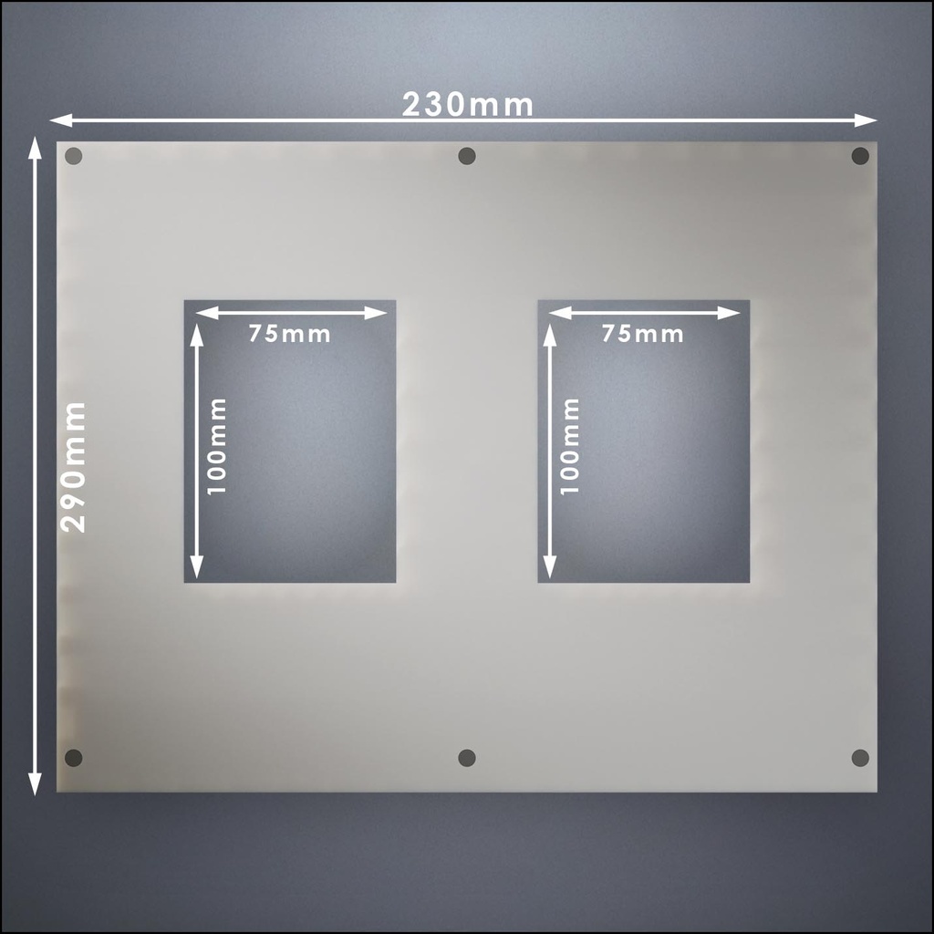 Wall With Two Standard Windows