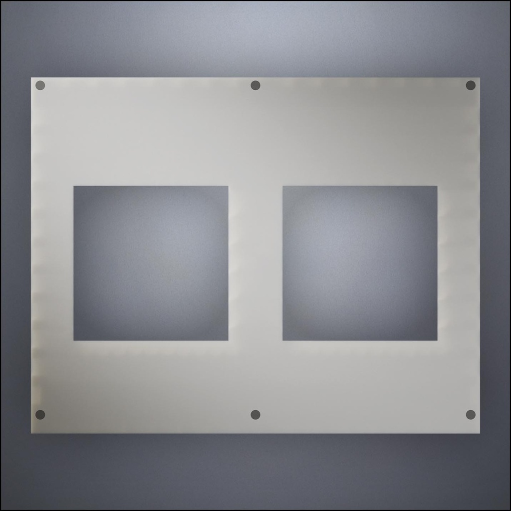 Wall With Two Wide Windows