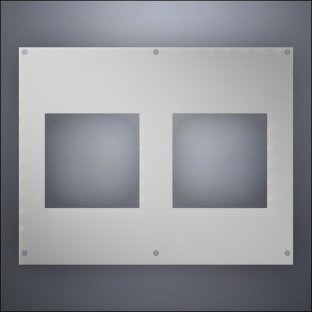 Wall With Two Wide Windows