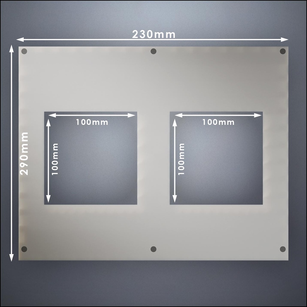 Wall With Two Wide Windows