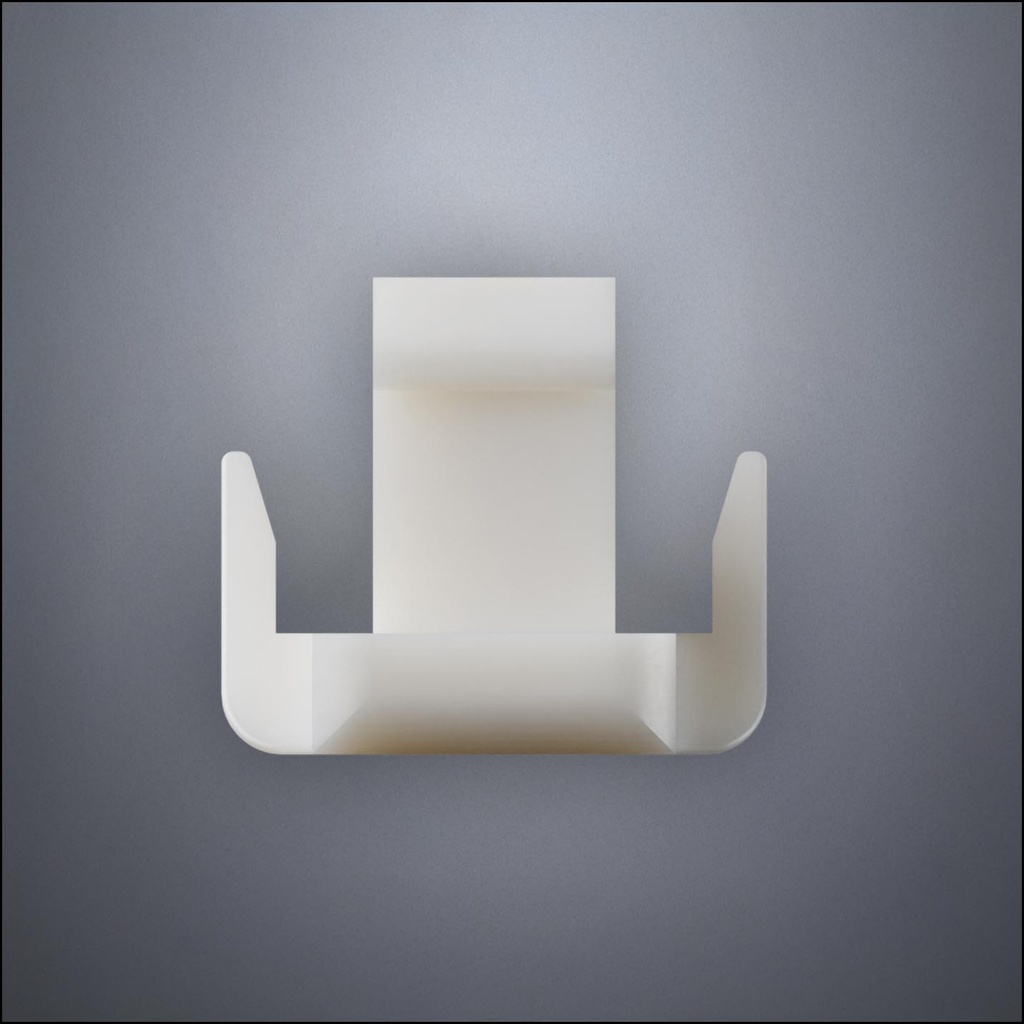 Wall Edge Cap With Two Flanges