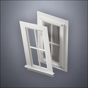 Narrow 4-Pane Window