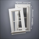 Narrow 4-Pane Window