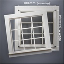 Wide 9-Pane Window