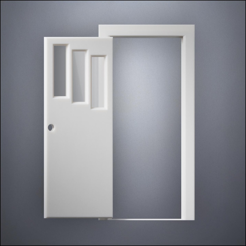 Door - Three Window Panel