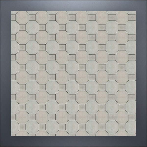 Gray Octagonal Tile Flooring
