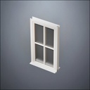 Narrow 4-Pane Thin-Framed Window