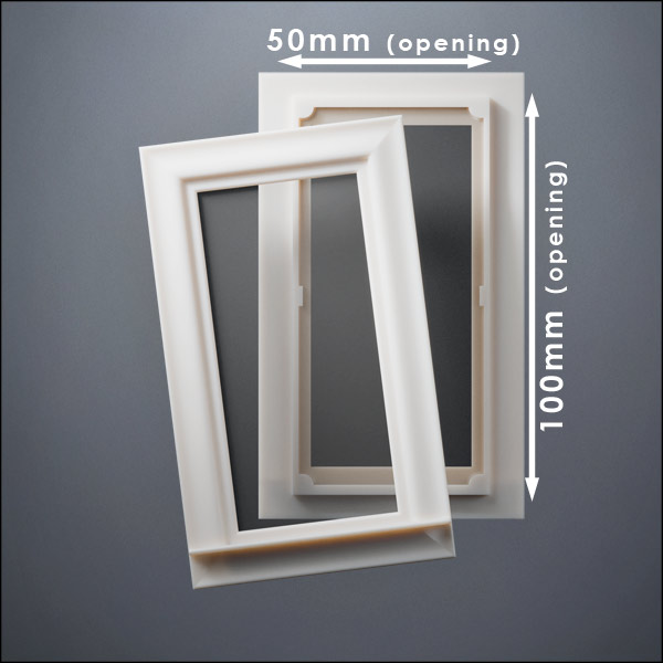 Narrow Picture Thick-Framed Window