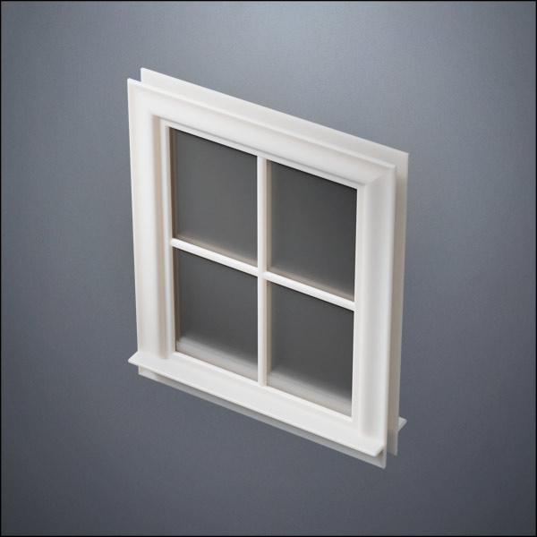 Standard 4-Pane Thick-Framed Window