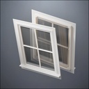 Standard 4-Pane Thick-Framed Window