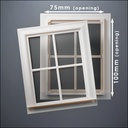 Standard 4-Pane Thick-Framed Window