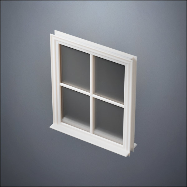 Standard 4-Pane Thin-Framed Window