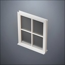 Standard 4-Pane Thin-Framed Window