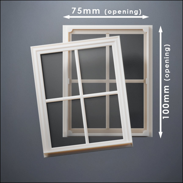 Standard 4-Pane Thin-Framed Window