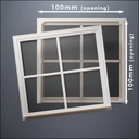 Wide 4-Pane Thin-Framed Window