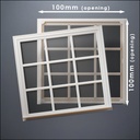 Wide 9-Pane Thin-Framed Window