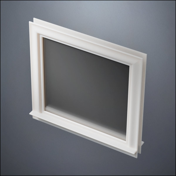 Wide Picture Thick-Framed Window