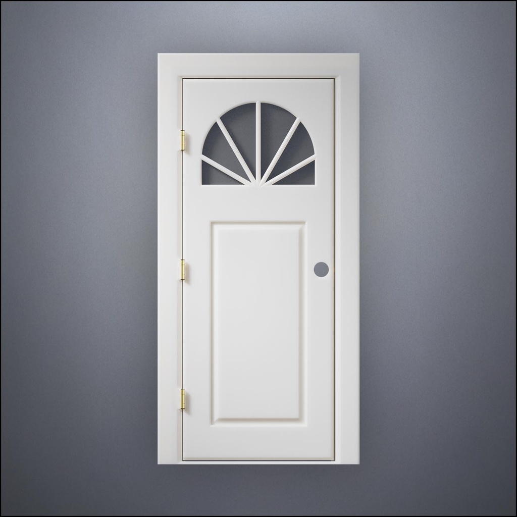Door - Semicircle Window
